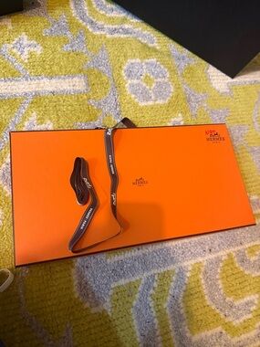 Hermès Orange Gift Box with Ribbon